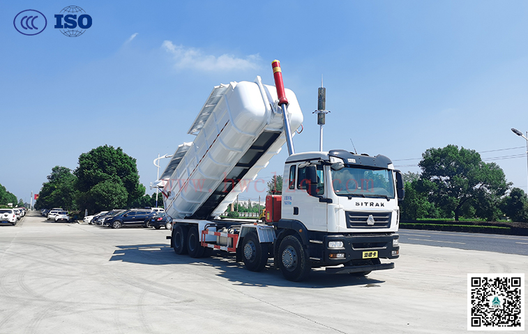 重汽汕德卡25方污泥自卸車