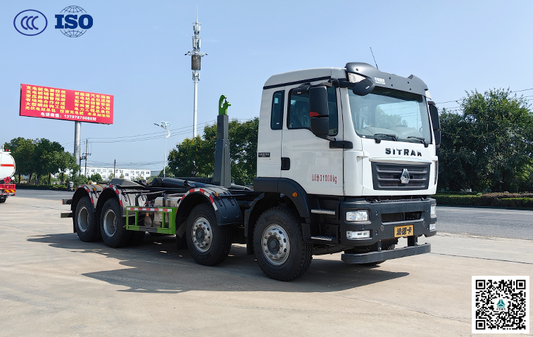 重汽汕德卡26T勾臂垃圾車